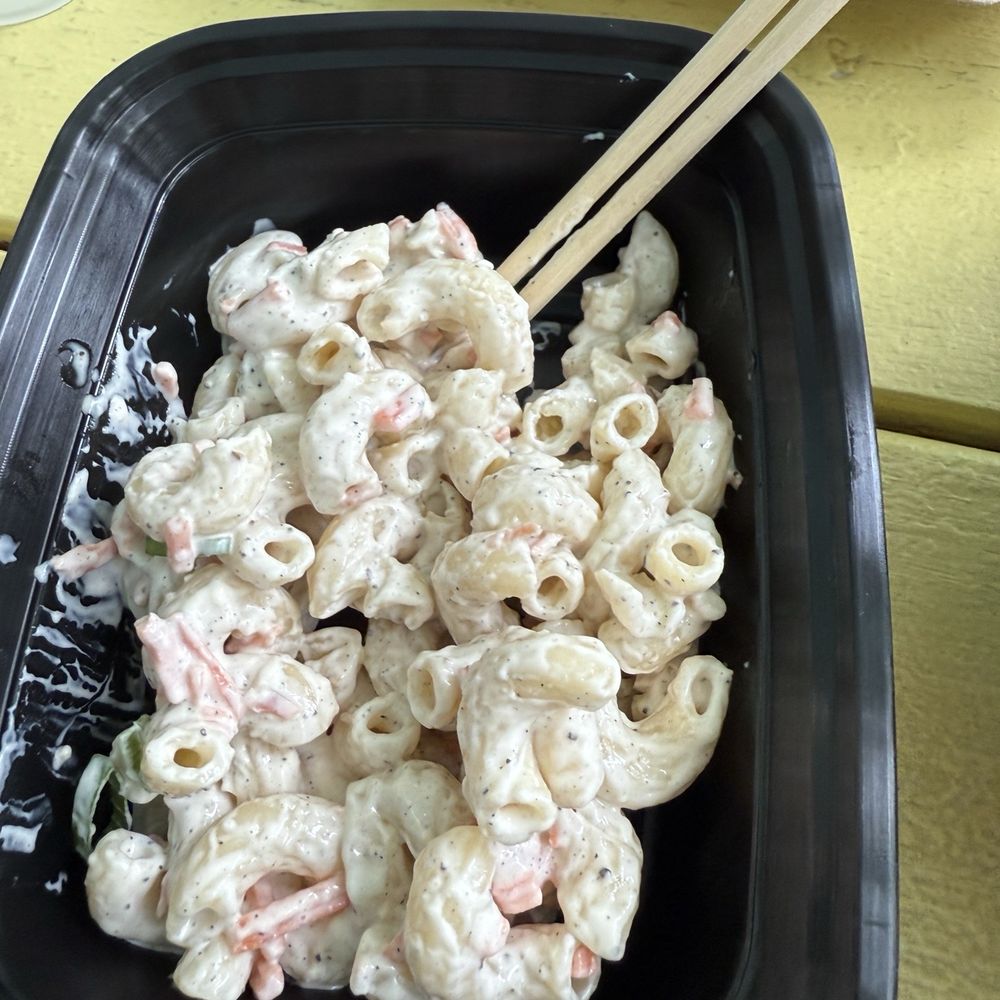 Macaroni salad. Excellent.