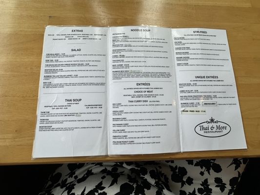 Menu photo 1 Thai & More New Brighton, MN Menu photo 1 Thai & More New Brighton, MN