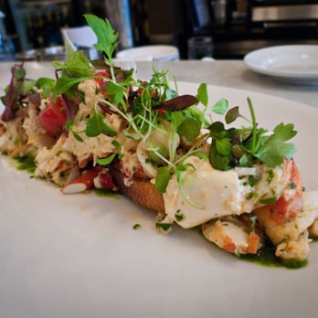 Neptune Oyster - Lobster Salad - Big Chunks with Pesto drizzle - Seafood Near Me - Boston, Massachusetts Neptune Oyster - Lobster Salad - Big Chunks with Pesto drizzle - Seafood Near Me - Boston, Massachusetts