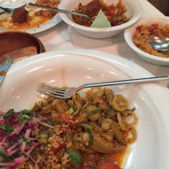 Tas Restaurant - Meatballs, couscous and an okra dish I believe was called bamyan. - Turkish Near Me - London, XGL Tas Restaurant - Meatballs, couscous and an okra dish I believe was called bamyan. - Turkish Near Me - London, XGL