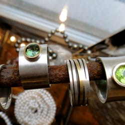 Goldschmiede Galleria Seven - Gold/Silber-Unikat-Ringe mit Peridot,Turmalin,Aquamarin...