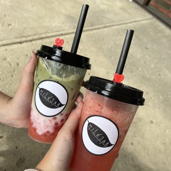 Milk Jar Cafe - Strawberry Matcha Latte, Very Strawberry Tea - Ice Cream & Frozen Yogurt Near Me - Cincinnati, Ohio Milk Jar Cafe - Strawberry Matcha Latte, Very Strawberry Tea - Ice Cream & Frozen Yogurt Near Me - Cincinnati, Ohio
