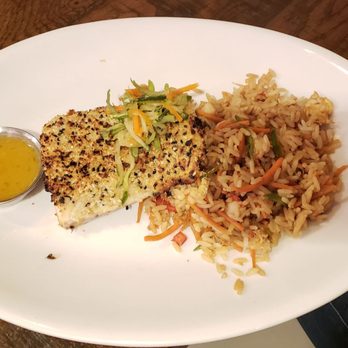 Paddlefish - Catch of the day - macadamia nut mahi mahi with crab fried rice - Seafood Near Me - Orlando, Florida