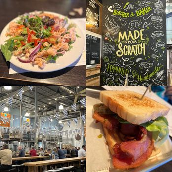 Tröegs Brewing Company - House salad with salmon and BLT - Breweries Near Me - Hershey, Pennsylvania Tröegs Brewing Company - House salad with salmon and BLT - Breweries Near Me - Hershey, Pennsylvania
