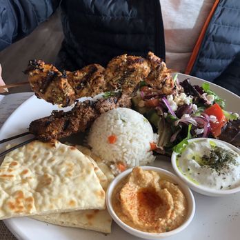 Mezzeluna - Mixed SOUVLAKI MIX PLATE - Greek Near Me - Cotati, California Mezzeluna - Mixed SOUVLAKI MIX PLATE - Greek Near Me - Cotati, California