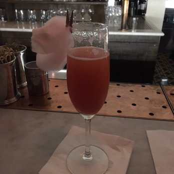 The Hoxton - Yes, It's Pink. My bday drink. (Comes with cotton candy) - Hotels Near Me - Amsterdam, New Hampshire