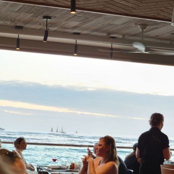 Monkeypod Kitchen - Beach view from our table - Tacos Near Me - Honolulu, Hawaii Monkeypod Kitchen - Beach view from our table - Tacos Near Me - Honolulu, Hawaii