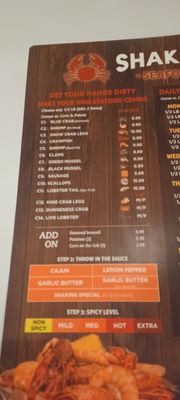 Shaking seafood by null