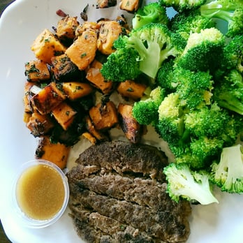 the Protein Source - Lean ground turkey, sweet potato hash, and broccoli. - Juice Bars & Smoothies Near Me - Las Vegas, Nevada the Protein Source - Lean ground turkey, sweet potato hash, and broccoli. - Juice Bars & Smoothies Near Me - Las Vegas, Nevada