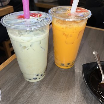 Everyday Noodles - 60. Milk Green Tea and  Milk Black Tea - Chinese Near Me - Pittsburgh, Pennsylvania