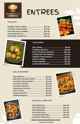 Menu photo 1 Bheema’s Indian Kitchen Carmel, IN