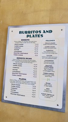 Menu photo 1 Cactus Taqueria Oakland, CA