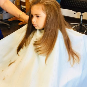 Cindy's Nice Cuts - Her first hair cut! We saved a curl too. - Hair Salons Near Me - Sunnyvale, California