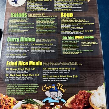 Chang Thai - Menue - Thai Near Me - Winslow, Arizona Chang Thai - Menue - Thai Near Me - Winslow, Arizona