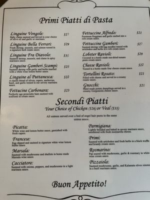 Menu photo 1 Primi Piatti Jacksonville, FL Menu photo 1 Primi Piatti Jacksonville, FL