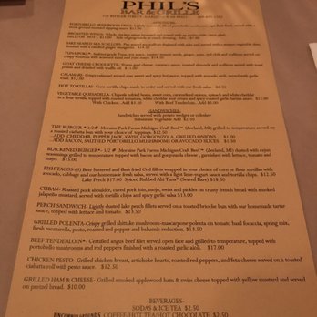 Phil's Bar & Grille - Menu - New American Near Me - Saugatuck, Michigan