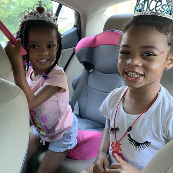 Ladybugs Kids Spa - The girls with their makeovers & Tiara Crowns. - Party & Event Planning Near Me - Crofton, Maryland