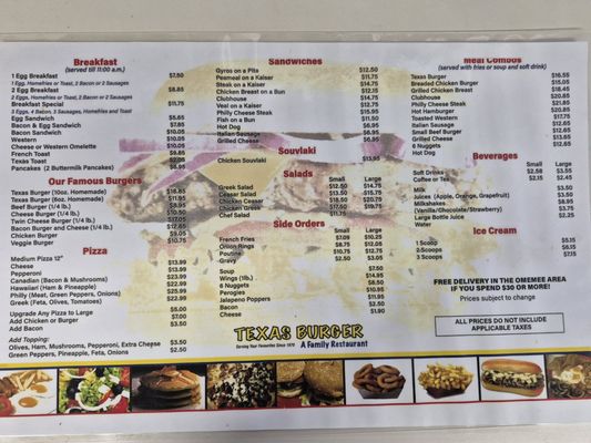 Menu photo 1 Texas Burger Omemee, ON Menu photo 1 Texas Burger Omemee, ON