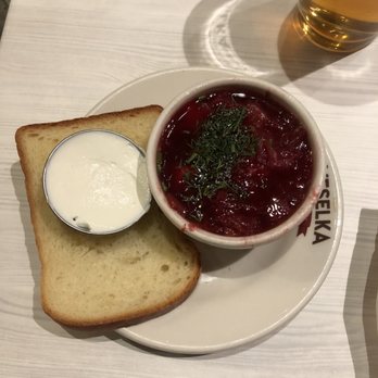 Veselka - cup of Borscht - Ukrainian Near Me - New York, New York Veselka - cup of Borscht - Ukrainian Near Me - New York, New York