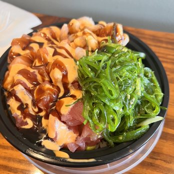 Hello Poke Bowl - a plate of food on a table - Sushi Bars Near Me - Augusta, Georgia Hello Poke Bowl - a plate of food on a table - Sushi Bars Near Me - Augusta, Georgia