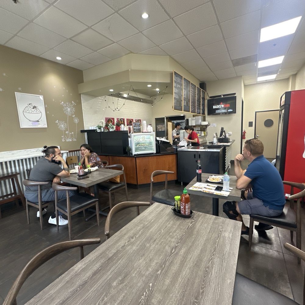 The inside of the restaurant. The inside of the restaurant.