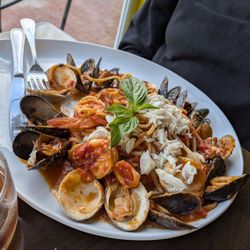 Amalfi Coast Italian & Wine Bar - Linguine seven fishes! My partner loved it.