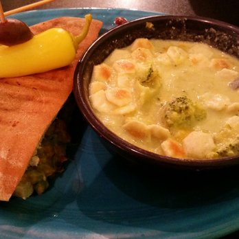 Cafe Sol - Delicious broccoli cheddar soup and chicken panini sandwich....yum. - New American Near Me - Grand Junction, Colorado