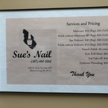 Sue’s Nail - Threading Services Near Me - Brownsburg, Indiana Sue’s Nail - Threading Services Near Me - Brownsburg, Indiana