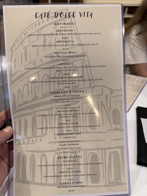Menu photo 1 Cafe Dolce Vita Gilroy, CA