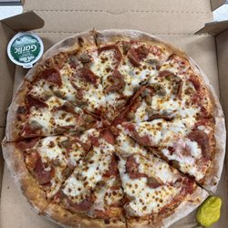 Papa Johns Pizza - Pepperoni and Sausage Pizza
