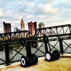 SegAway Tours of Columbus - Taking a break on the SegAway tour!
