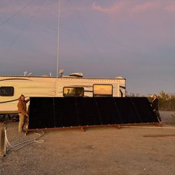 Snowbird West RV Park - Solar is up