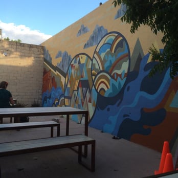 Sidetrack Brewing Company - Cool art work on the outside patio. - Breweries Near Me - Albuquerque, New Mexico Sidetrack Brewing Company - Cool art work on the outside patio. - Breweries Near Me - Albuquerque, New Mexico