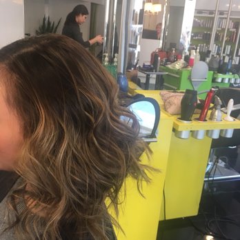 Amaci Salon - I did a lob where it was shorter in the back and longer in the front with layers as well. - Hair Salons Near Me - Boston, Massachusetts