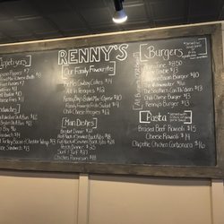 Renny's The Village Smokehouse - Menu at Renny's