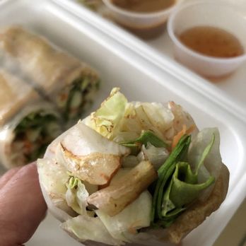 Iron Pan Thai Kitchen - "fresh" spring rolls - wish it lived up to its name.. - Thai Near Me - Poway, California