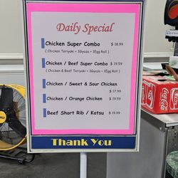 Buxx Teriyaki - Daily Special Menu