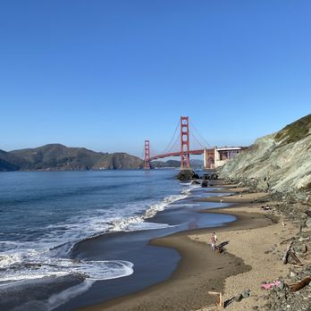 Marshall's Beach - Bottom of all the stairs. The sign said no dogs but lots of dogs! - Beaches Near Me - San Francisco, California Marshall's Beach - Bottom of all the stairs. The sign said no dogs but lots of dogs! - Beaches Near Me - San Francisco, California