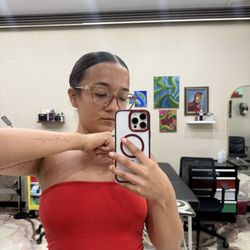 Noho Ink - Just me with the stencil making sure I like it :p