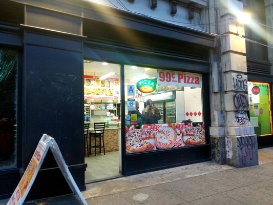99 Cent Village Pizza by null
