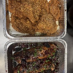 Lauren's Kitchen - Pecan crusted Chicken and Blackberry Green Chile Pork tenderloin