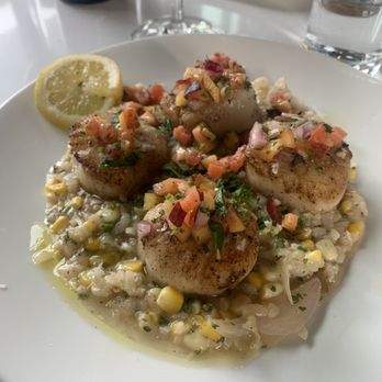 Viale Pizza & Kitchen - Scallops with corn risotto PERFECT! - Pizza Near Me - Denver, Colorado Viale Pizza & Kitchen - Scallops with corn risotto PERFECT! - Pizza Near Me - Denver, Colorado