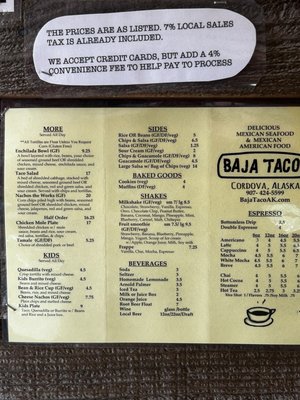 Menu photo 1 Baja Taco Cordova, AK