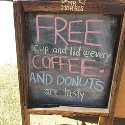 Chasing Mr Morris - Free cup and lid with every coffee