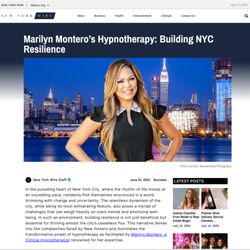 Marilyn Montero Hypnotherapist and Life Coach - Marilyn Montero Hypnotherapy
https://nywire.com/marilyn-monteros-hypnotherapy-building-nyc-resilience/