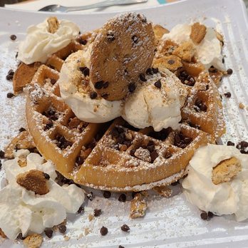 Foodies - Cookie monster Waffle - Waffles Near Me - South Hackensack, New Jersey Foodies - Cookie monster Waffle - Waffles Near Me - South Hackensack, New Jersey