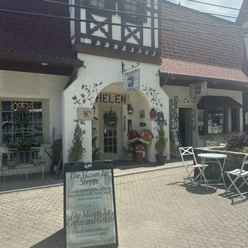 The Mason Jar Shoppe - The outside of The Mason Jar Shoppe and the connecting coffee and gelato shop! - Souvenir Shops Near Me - Helen, Georgia The Mason Jar Shoppe - The outside of The Mason Jar Shoppe and the connecting coffee and gelato shop! - Souvenir Shops Near Me - Helen, Georgia
