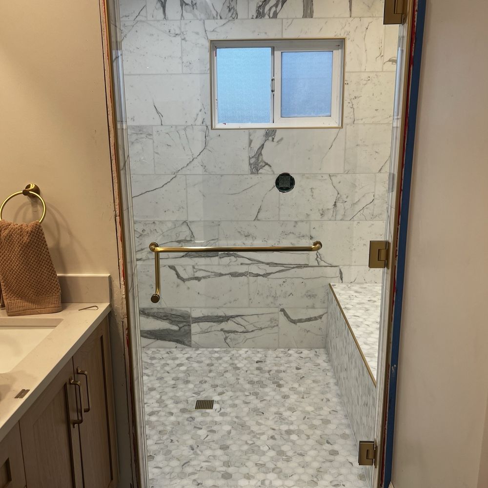 This is the door they installed for my new shower - roughly 40 inches by 83 tall.