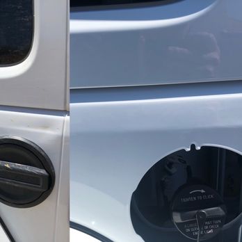 The Dent Dude - Before and after pics (before I reinstalled the gas cap). The dents are completely removed and the body line is restored. - Mobile Dent Repair Near Me The Dent Dude - Before and after pics (before I reinstalled the gas cap). The dents are completely removed and the body line is restored. - Mobile Dent Repair Near Me