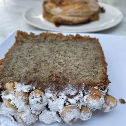 Hazelnut Cake - sooo good Apple turnovers in the back - didn't care for it Hazelnut Cake - sooo good Apple turnovers in the back - didn't care for it
